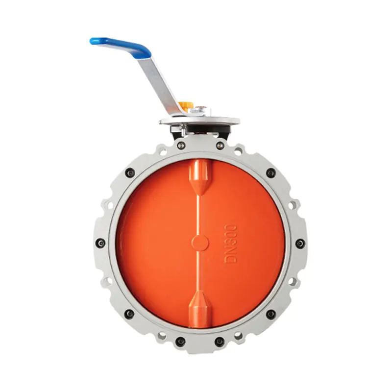 Single/ Double Flange Manual Dust Butterfly Valve