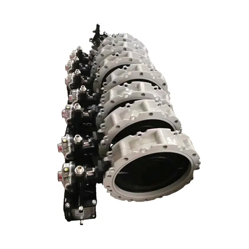 Double Flanges Pneumatic Power Butterfly Valve