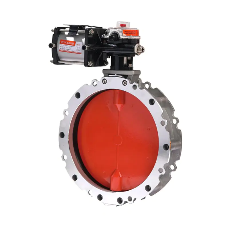 Aluminum Alloy Pneumatic Dust Butterfly Valve